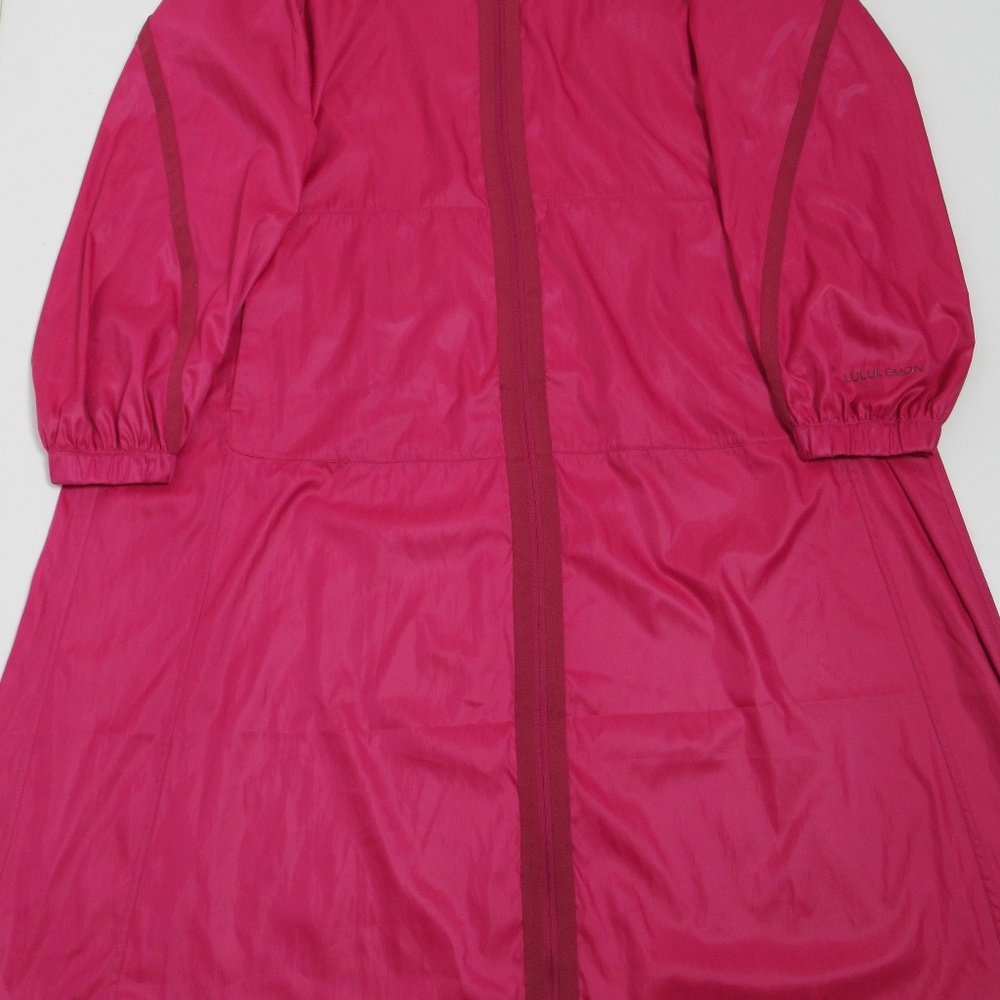 Lululemon Women's Reversible Drape-Sleeve Long Jacket Sonic Pink / Wild Berry 10